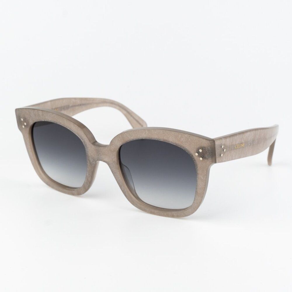 Celine Women Sunglasses Grey Silver Smoke Gradient Geometric CL4002UN 20B NEW - Picture 3 of 11